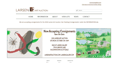Desktop Screenshot of larsenartauction.com